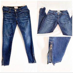 Currant Elliot  skinny  blue Zipper